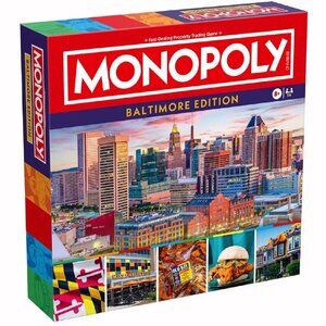 Monopoly Board Game Official Baltimore Edition - NEW Fast Ship
